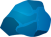 Blaue grafische Darstellung von Siliziumdioxid